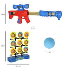 KIK Pistole s pěnovými míčky s pohyblivým terčem