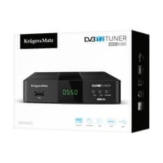 Krüger&Matz KM0550D Tuner DVB-T2 H.265 HEVC čierna