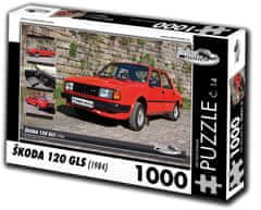 RETRO-AUTA© Puzzle č. 14 Škoda 120 GLS (1984) 1000 dielikov