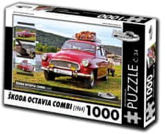 RETRO-AUTA© Puzzle č. 34 Škoda Octavia Combi (1964) 1000 dielikov