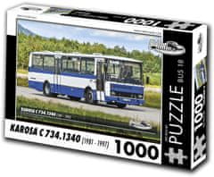 RETRO-AUTA© Puzzle BUS č.18 KAROSA C 734.1340 (1981 - 1997) 1000 dielikov