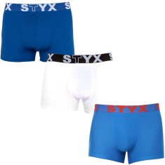 Styx 3PACK pánske boxerky športová guma nadrozmer viacfarebné (3R96817) - veľkosť XXXL