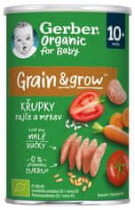 Gerber Organic chrumky s paradajkami a mrkvou 35 g