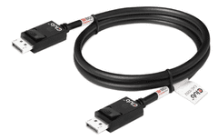 Club 3D Kabel DisplayPort 2.1 na DisplayPort 2.1, DP80, 4K120Hz/10K60Hz (M/M), 1.6m, černá