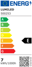 LUMILED 6x LED žiarovka E14 BA35 7W = 60W 770lm 4000K Neutrálna biela 360°