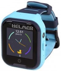 Helmer LK 709 4G modré - detské hodinky s GPS lokátorom, videohovorom