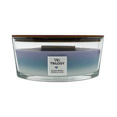 Woodwick Vonná sviečka loď Trilogy Calming Retreat 453,6 g