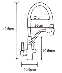 Mexen Cesar, 1-komorový granitový drez 775x470x190 mm a drezová batéria Duo, šedá, 6514-71-671701-07