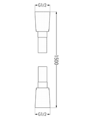 Mexen Uno, podomietkový sprchový set DR72, chrómová, 71435DR72-00