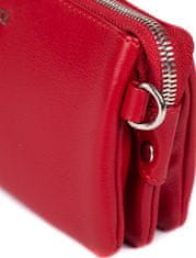 Dámska kožená crossbody kabelka 8003 Red