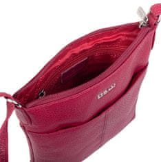 Dámska kožená crossbody kabelka 7001 B viva magenta