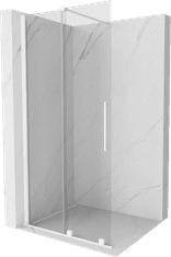 Mexen Velar, posuvné dvere typu Walk-in 70x200 cm, 8mm číre sklo, biela, 871-070-000-03-20