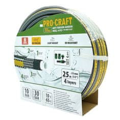 Procraft Černo-žlutá zahradní hadice PR-4KAT1325F