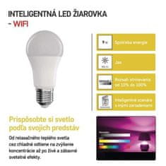 EMOS LED žiarovka GoSmart A60 / E27 / 9 W (60 W) / 806 lm / RGB / stmievateľná / WiFi