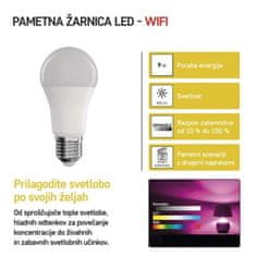 EMOS LED žiarovka GoSmart A60 / E27 / 9 W (60 W) / 806 lm / RGB / stmievateľná / WiFi