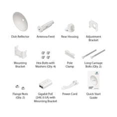 Ubiquiti PowerBeam 5AC Gen2 - AP/client 5GHz, anténa 25dBi MIMO2x2, AirMAX AC, 1x Gbit RJ45, PoE 24V