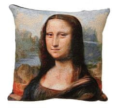 Dům Vánoc Gobelínová obliečka na vankúš Mona Lisa, Leonardo da Vinci 45x45 cm