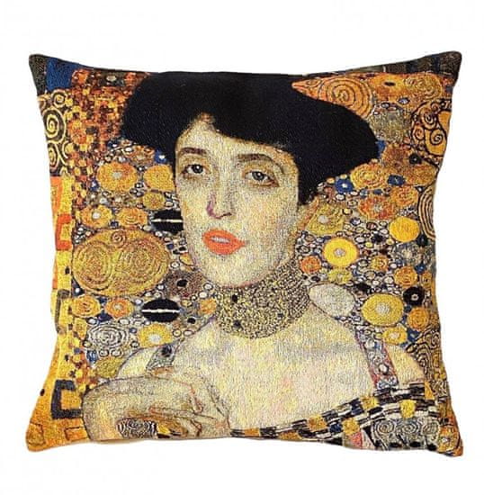 Dům Vánoc Gobelínová obliečka na vankúš Golden Adele, Gustav Klimt 45x45 cm