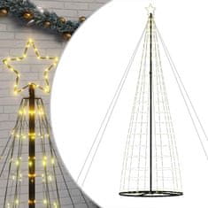 Vidaxl Vianočný stromček svetelný kužeľ 1534 LED teplý biely 503 cm