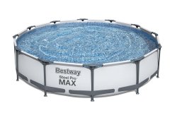 Bestway Nadzemný bazén okrúhly Steel Pro MAX, kartušová filtrácia, priemer 3,66 m, výška 76 cm