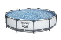 Bestway Nadzemný bazén okrúhly Steel Pro MAX, kartušová filtrácia, priemer 3,66 m, výška 76 cm