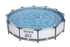 Bestway Nadzemný bazén okrúhly Steel Pro MAX, kartušová filtrácia, priemer 3,66 m, výška 76 cm