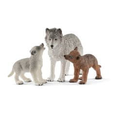 Schleich Wild Life 42472 Vlčica a mláďa vlka