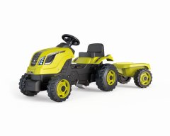 Smoby Šliapací traktor Farmer XL zelený s vozíkom