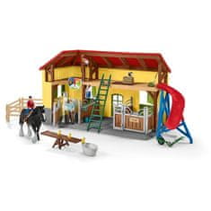 Schleich Farm World 42485 Stajňa pre kone s príslušenstvom