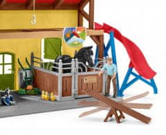 Schleich Farm World 42485 Stajňa pre kone s príslušenstvom