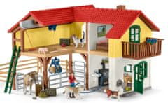 Schleich Farm World 42407 Farma so stajňou a zvieratami