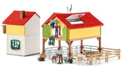 Schleich Farm World 42407 Farma so stajňou a zvieratami