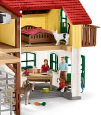 Schleich Farm World 42407 Farma so stajňou a zvieratami