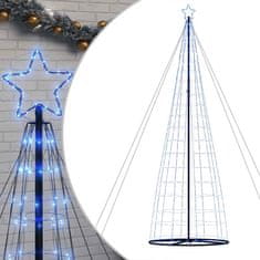 Vidaxl Vianočný stromček svetelný kužeľ 1534 LED modrý 503 cm