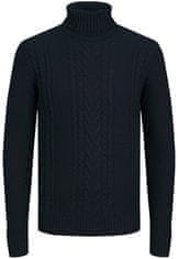 Jack&Jones Pánsky sveter JJCRAIG Knit Fit 12258483 Sky Captain (Veľkosť M)