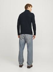 Jack&Jones Pánsky sveter JJCRAIG Knit Fit 12258483 Sky Captain (Veľkosť M)