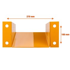 DEMA Bezpečnostný U-profil na ochranu regálov 30 cm / 3 mm