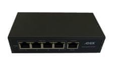 Oem Switch Adex ADS105FRP-4POAF 5x LAN, 1x PoE-in reverzný, 4x PoE-out