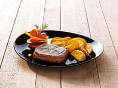 Luminarc AMBITION Luminarc Steak Friends Time plytký tanier Black, 30 x 26 cm