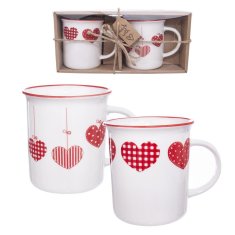 ORION ORION porcelánové hrnčeky Home Love, 2 ks, 350 ml