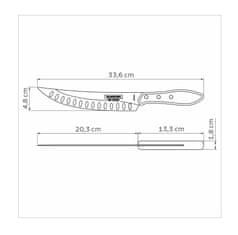 Tramontina Nôž na mäso Tramontina Churrasco Polywood 20 cm - hnedý