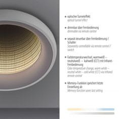 PAUL NEUHAUS JUST LIGHT LED stropné svietidlo biele s tunelovým efektom stmievateľné diaľkový ovládač CCT 2700-5000K LD 14394-16