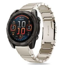 Tech-protect Steelband remienok na Garmin Fenix 5x / 5x Plus / 6x / 6x Pro / 7x / 8 51mm, titanium