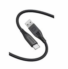 SWISSTEN datový kabel Soft Silicon USB / USB-C 0,4 M černý 71506519