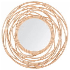 shumee Zrkadlo 75 cm Prírodná BURGIS