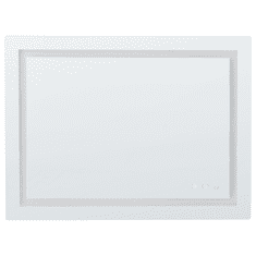 shumee Nástenné LED zrkadlo 80 x 60 cm strieborné PRENOIS