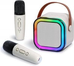 AFF  4270 Karaoke Bluetooth reproduktor 10 W, 2x bezdrôtový mikrofón