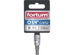 Fortum Hlavica zástrčná 1/4" imbus, H 5, L 38mm