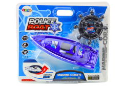 Lean-toys Policajný diaľkovo ovládaný RC Blue Pilot 27MHz