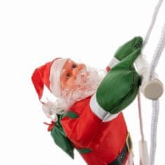 Ruhhy  22519 Vianočné dekorácie Santa Claus na rebríku 120 cm